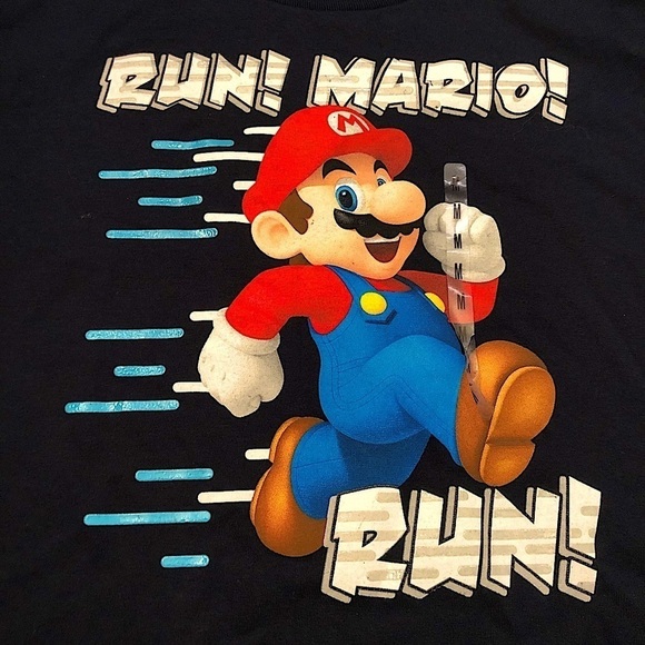 Super‎ Mario Boys Medium T-shirt “Run Mario Run”​​ - Picture 3 of 4